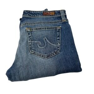 AG Adriano Goldschmied The Premiere Skinny Straight Women's Blue Jeans 27R‎